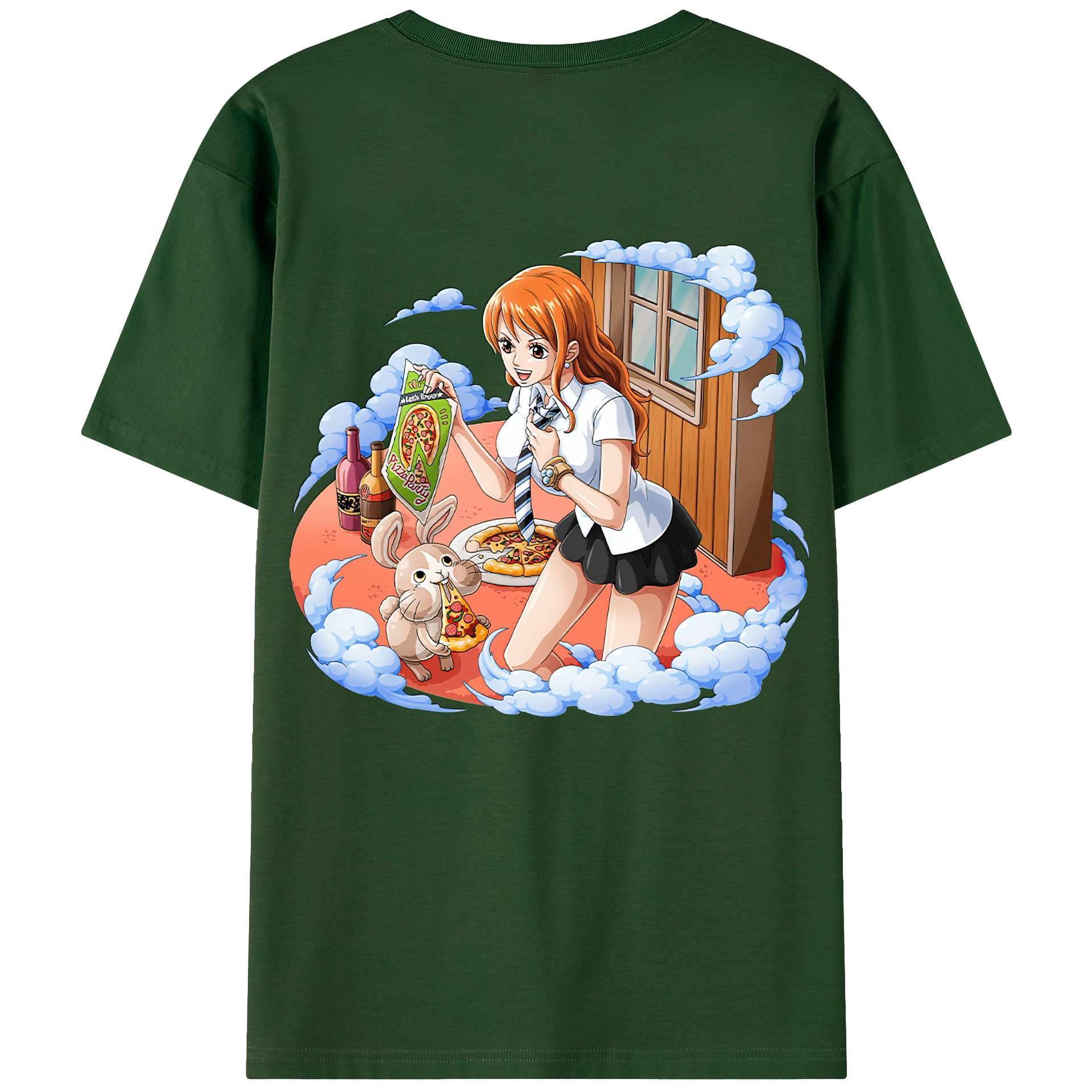 ワンピース ナミ ONE PIECE Nami 綿100％半袖Tシャツ（背面プリント）